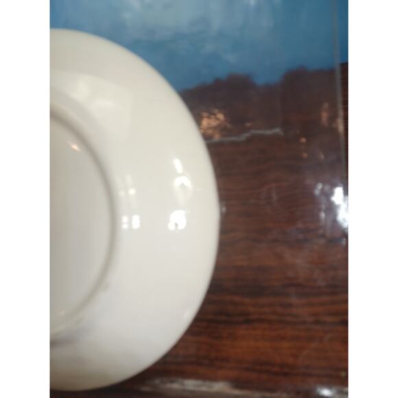 Vintage Harkerware Green 2 Pc Saucers Russel Wright Signed - Picture 10 of 13